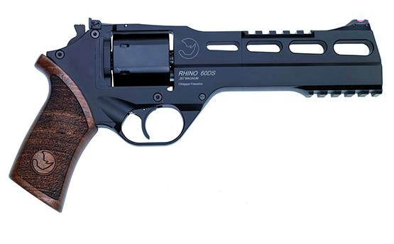 RHINO .357MAG REVOLVER 60DS BLK 6IN BBL 3MOON CLIPS 6RND ADJ. REAR SIGHT
