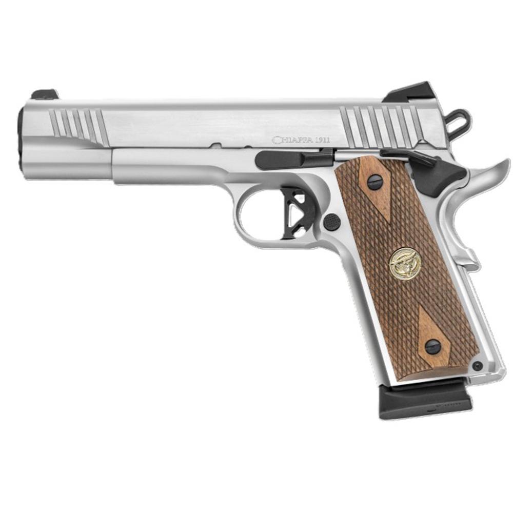 Chiappa 1911 Superior OR 45ACP 5In 8Rd Stnls Wlnt Grip