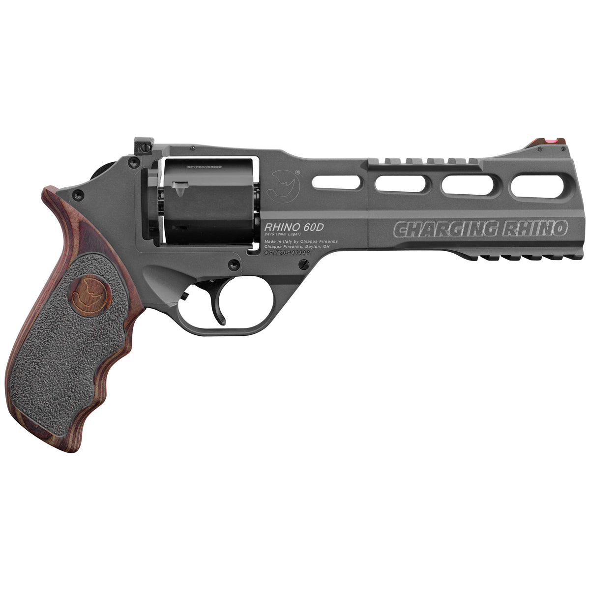 Chiappa Charging Rhino 60DS GEN II 6" 9mm Revolver - 6 Round