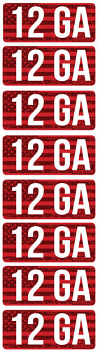 MTM AMMO CALIBER LABELS 12GA