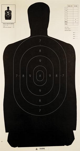 POLICE SILHOUETTE B-27 100/PK