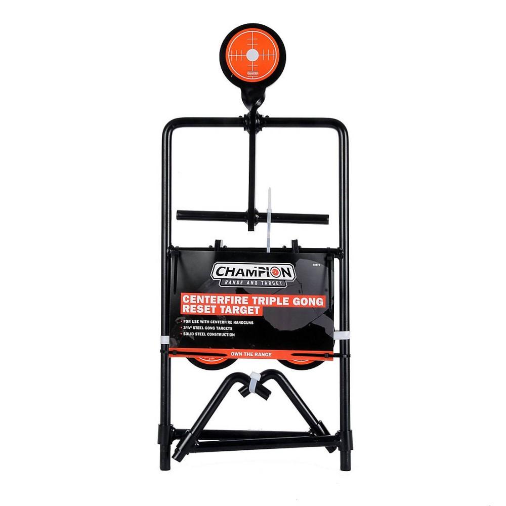 Handgun Three Gong Reset Target Steel, Card