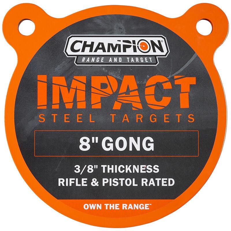 Impact Steel 8 Gong, Rifle Rated, Sticker