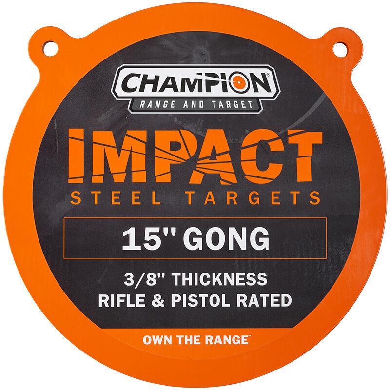Impact Steel 15 Gong, Rifle Rated, Sticker