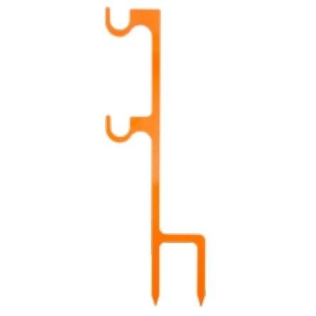 Impact Steel Double Hanger Stake Rimfire Orange, Sticker
