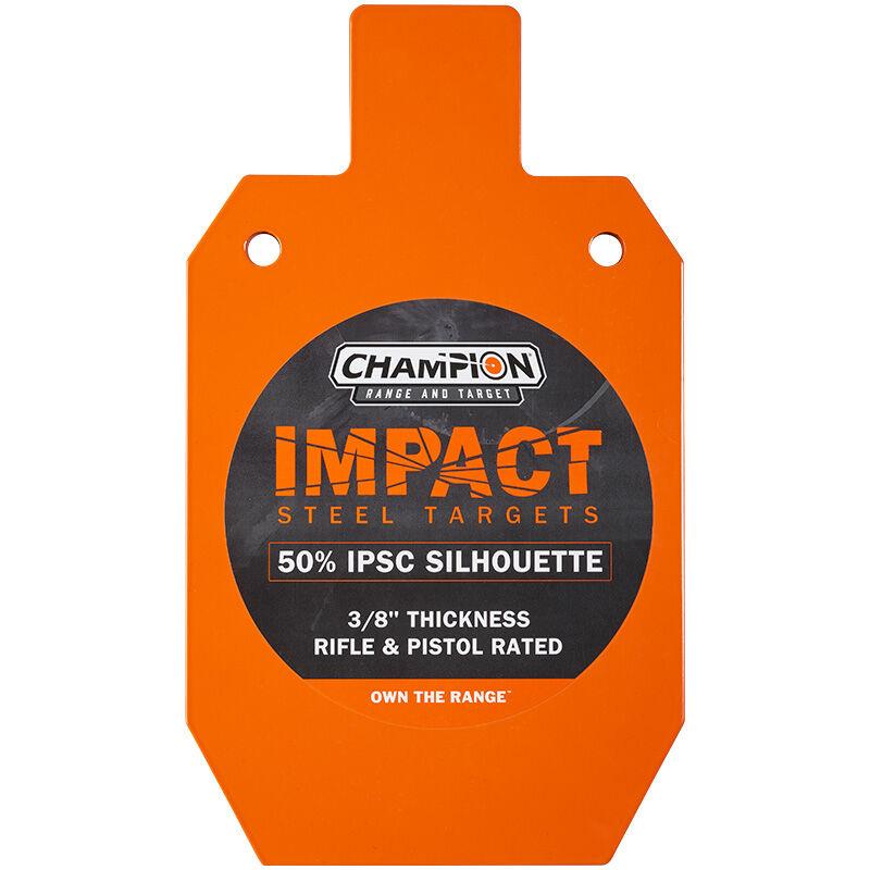 Impact Steel 50% IPSC Target Rifle Rated Orange, Sticker