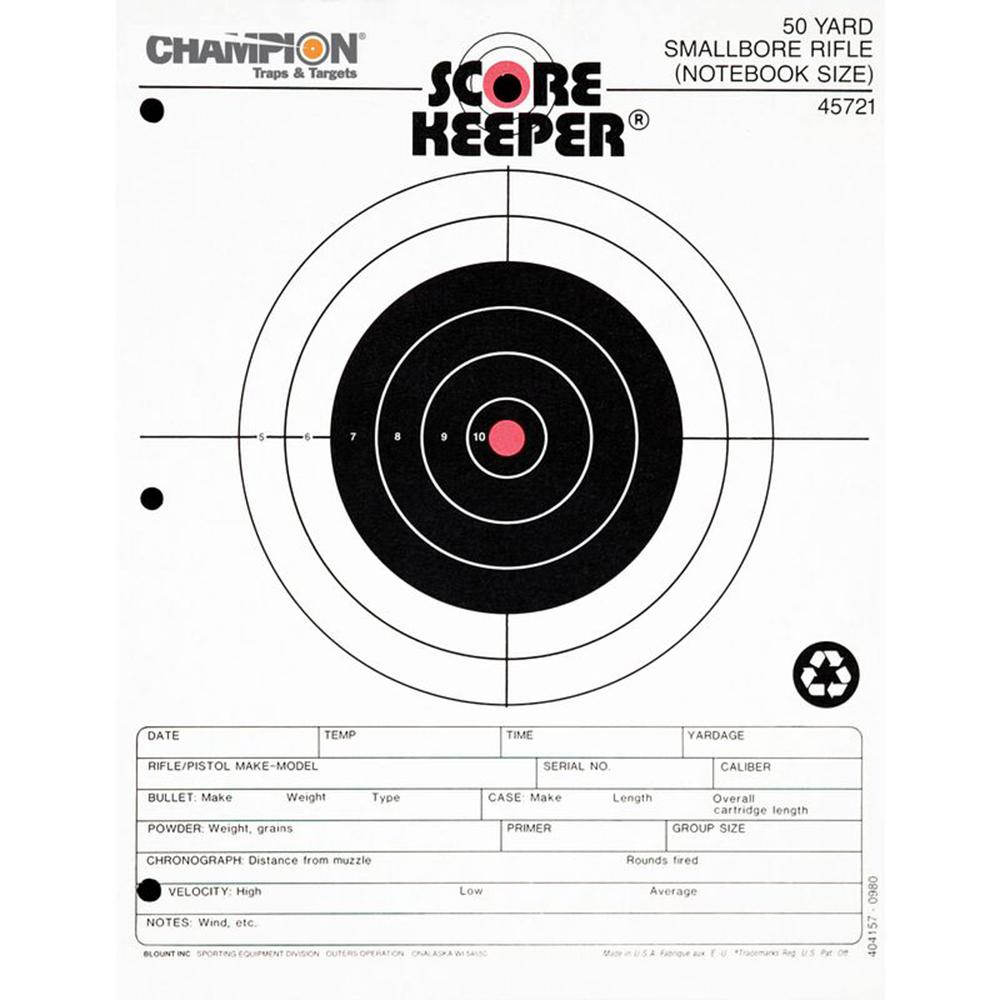 OUTERS TARGET 50YD SMALLBORE NOTEBOOK ORNG