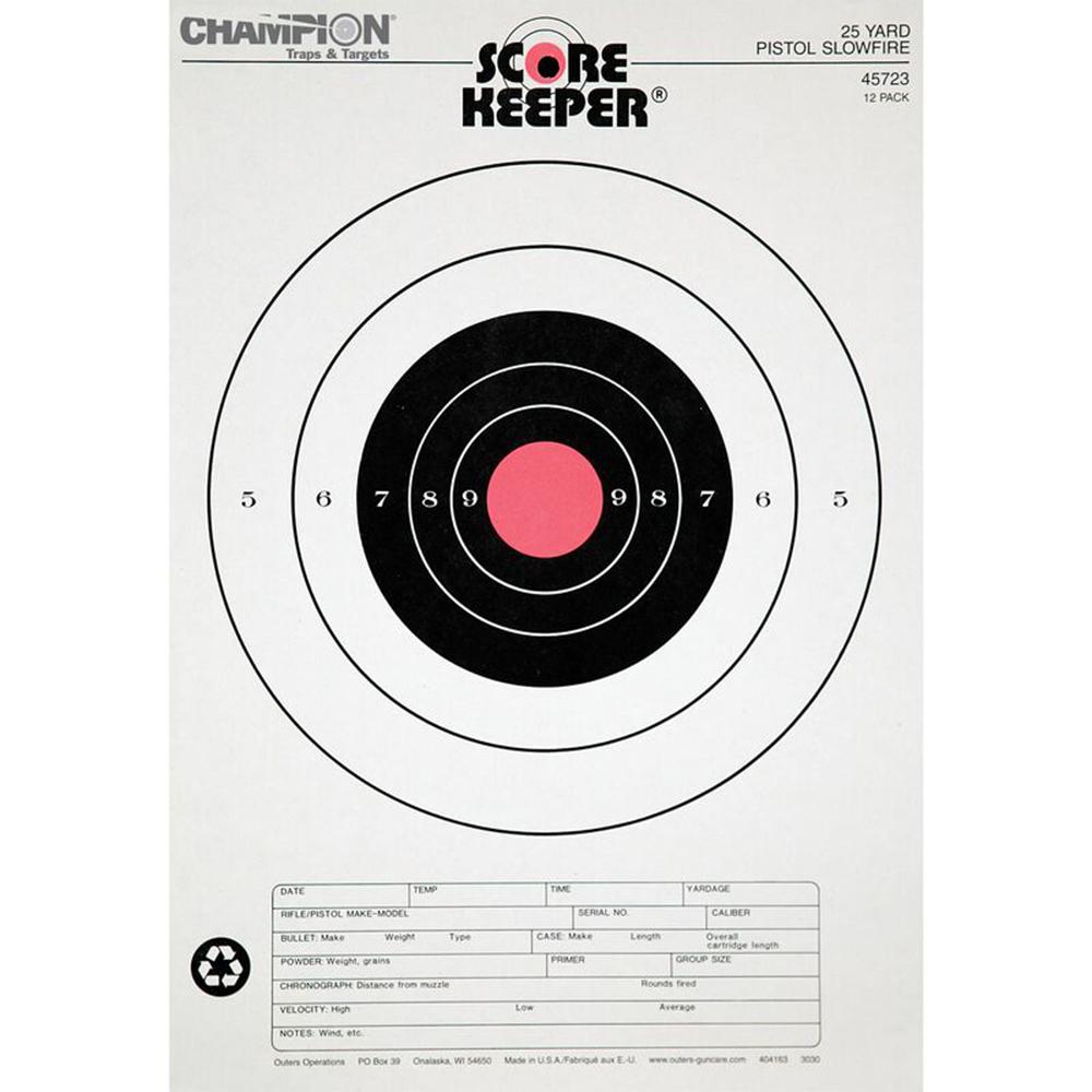 OUTERS TARGET 25YD PISTOL SLOWFIRE ORANGE