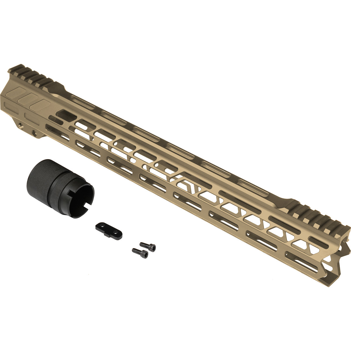 CMMG Mk3 Free Float AR-10 Handguard - M-LOK - 15" - Coyote Tan