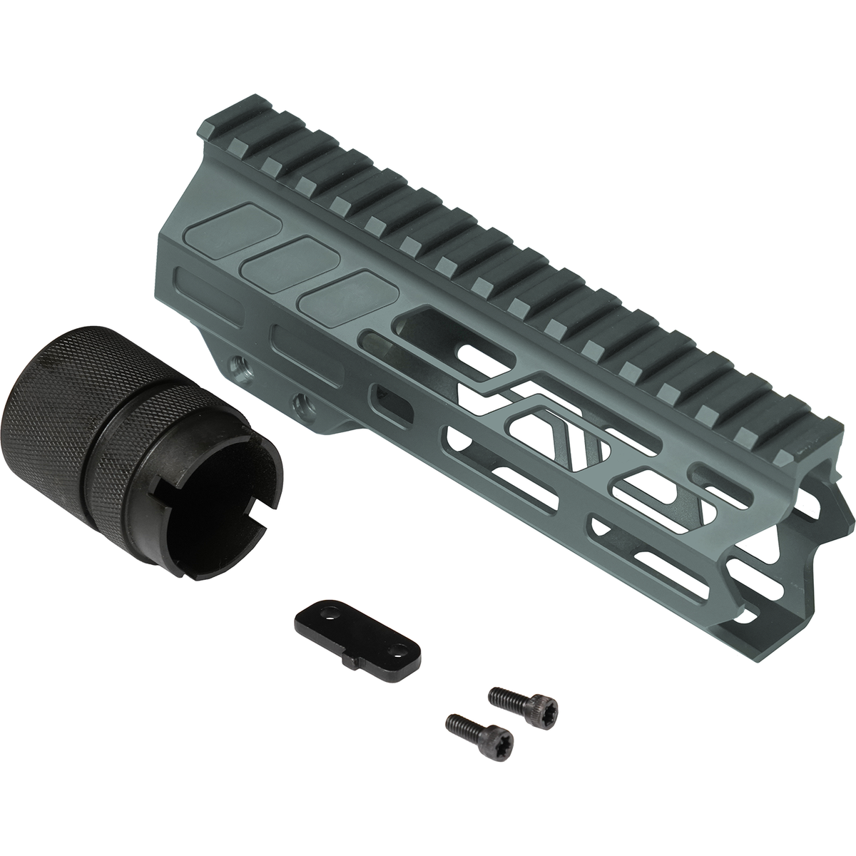 Open Box Return - CMMG Mk3 Free Float AR-10 Handguard - M-LOK - 3 Lengths & 7 Colors - (DISCONTINUED) - Charcoal-green, 6-inch