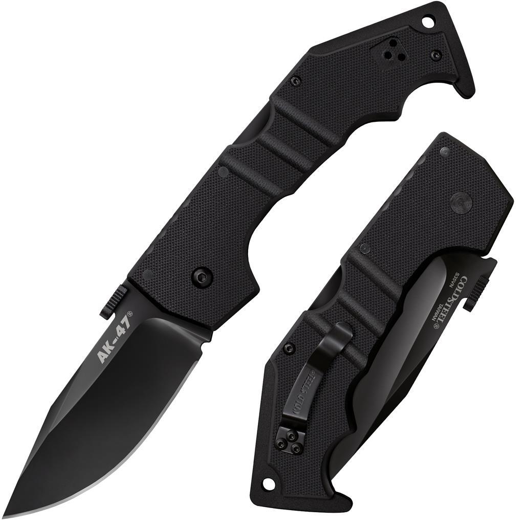 Cold Steel AK-47 Lockback Knife Black G-10 (3.5 Black)