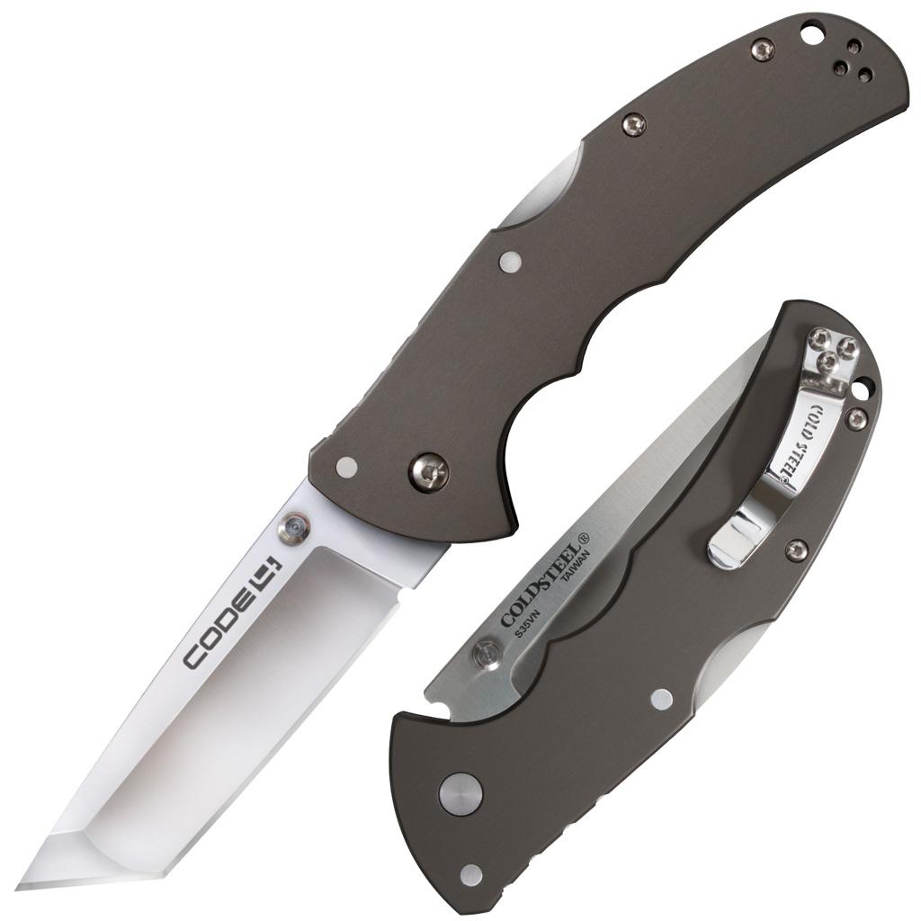 Cold Steel Code-4 Tanto Lockback Knife (3.5 Satin)