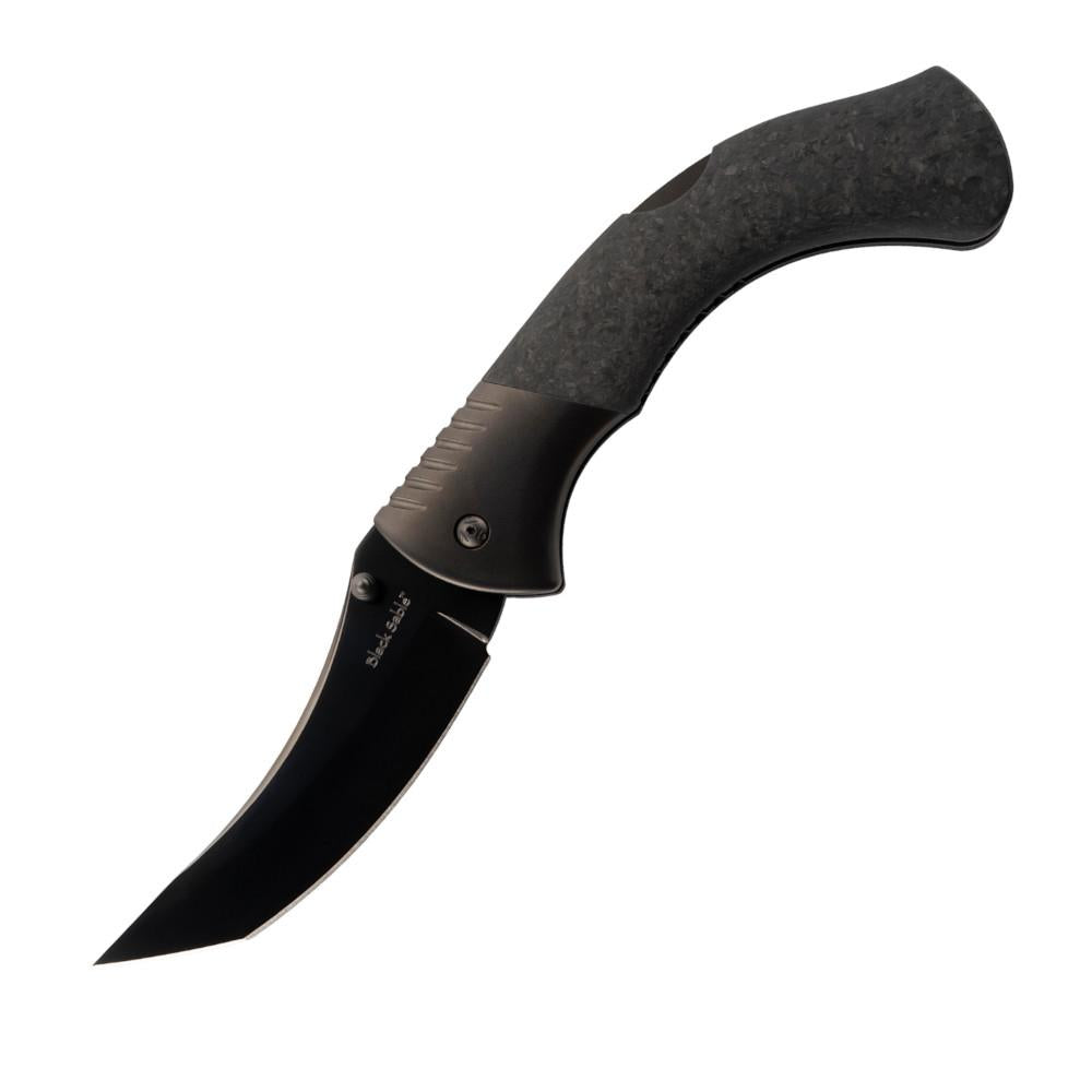 COLD STEEL BLACK SABLE 4.2'' TANTO BLADE CARBON FIBER HANDLE 10.5 OZ