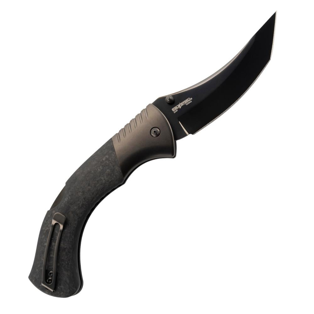 COLD STEEL BLACK SABLE 4.2'' TANTO BLADE CARBON FIBER HANDLE 10.5 OZ