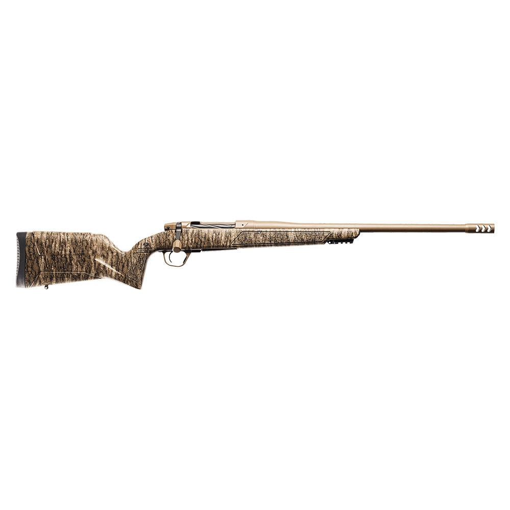 Evoke Mossy Oak 7mm Backcountry 20'' Flat Dk Earth Cer action Bottom Land
