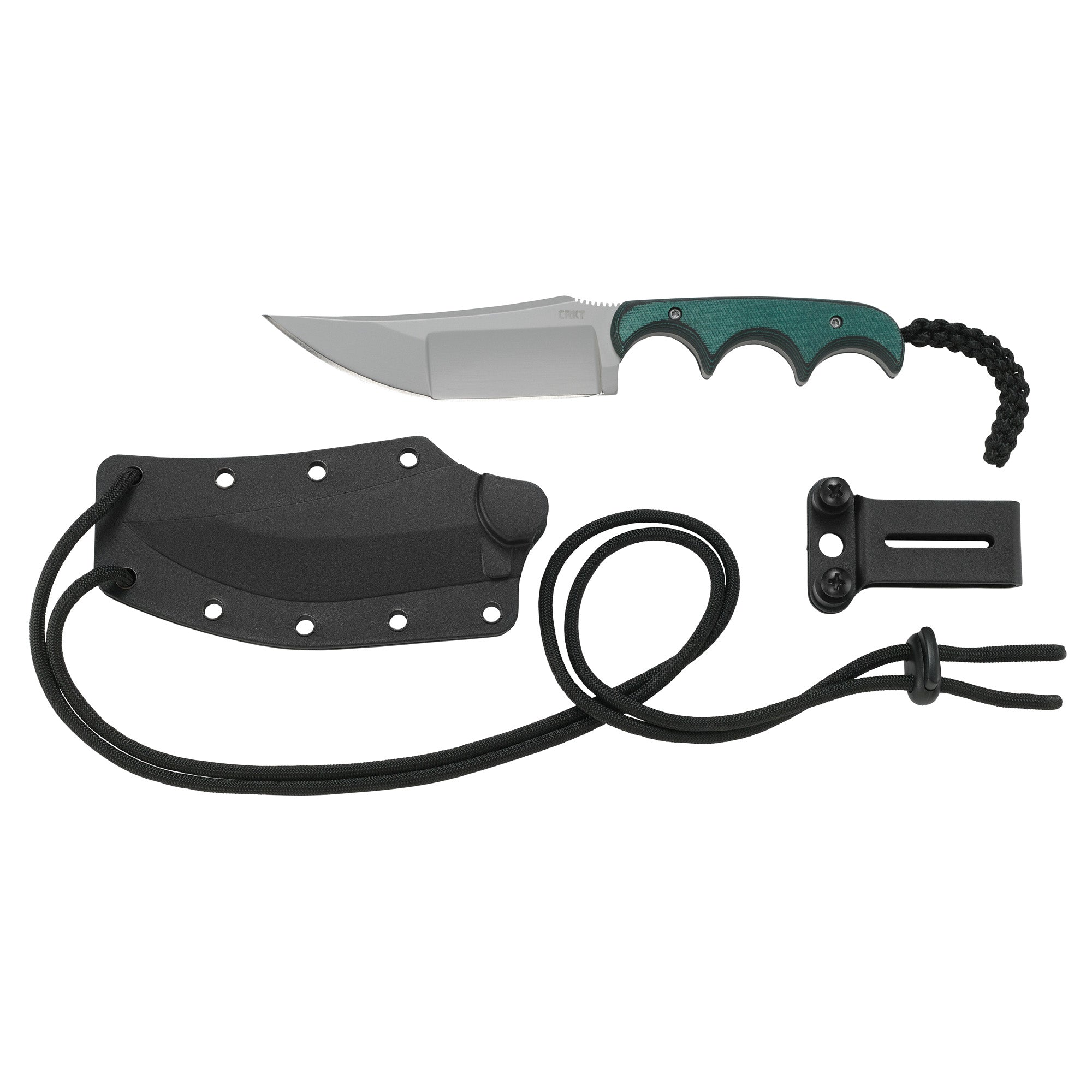Columbia River Knife & Tool Minimalist Katana, Fixed Blade Knife, 3.56" Blade, Silver