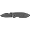 Columbia River Knife & Tool Squid Black Stonewash, 2.16" 8Cr13MoV Blade, Folding Knife