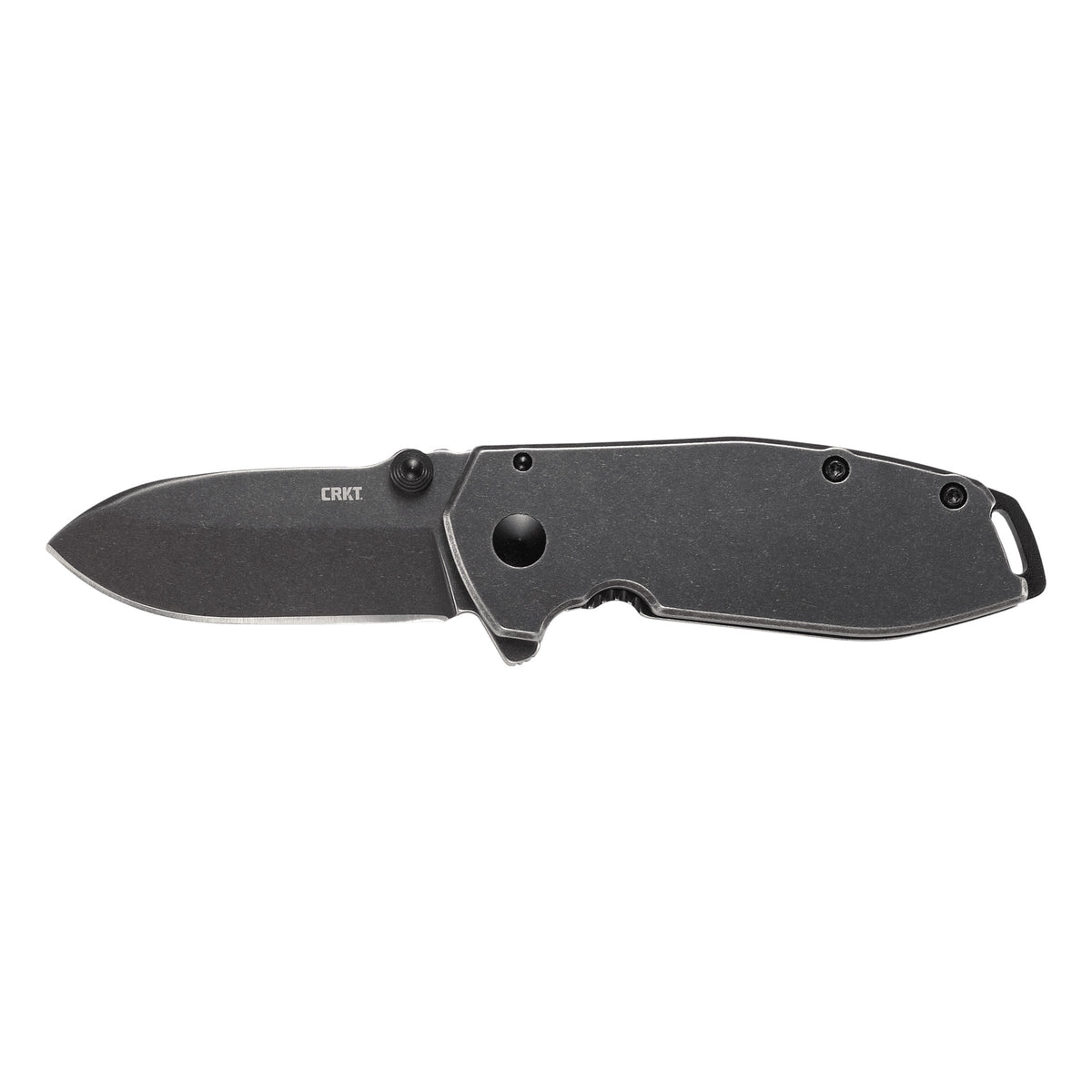 Columbia River Knife & Tool Squid, Folding Knife/Assisted, Silver, Plain Edge, Drop Point