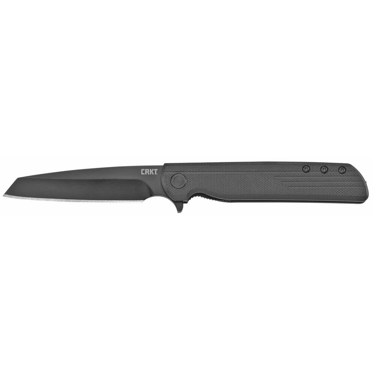 Columbia River Knife & Tool LCK + TANTO BLACKOUT, 3.22" Folding Knife w/ Liner Lock