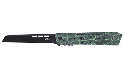 CRKT ZEPHYR 3.22" PLAIN EDGE GRN/WHT