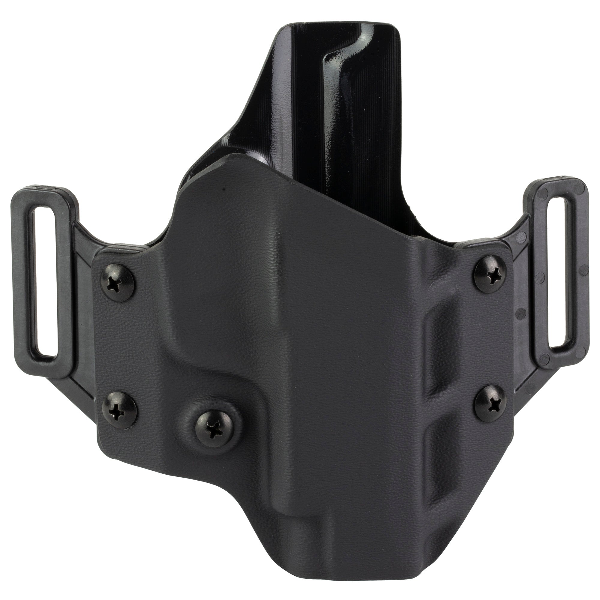 Crucial Concealment Covert OWB, Outside Waistband Holster, Right Hand, Kydex, Black