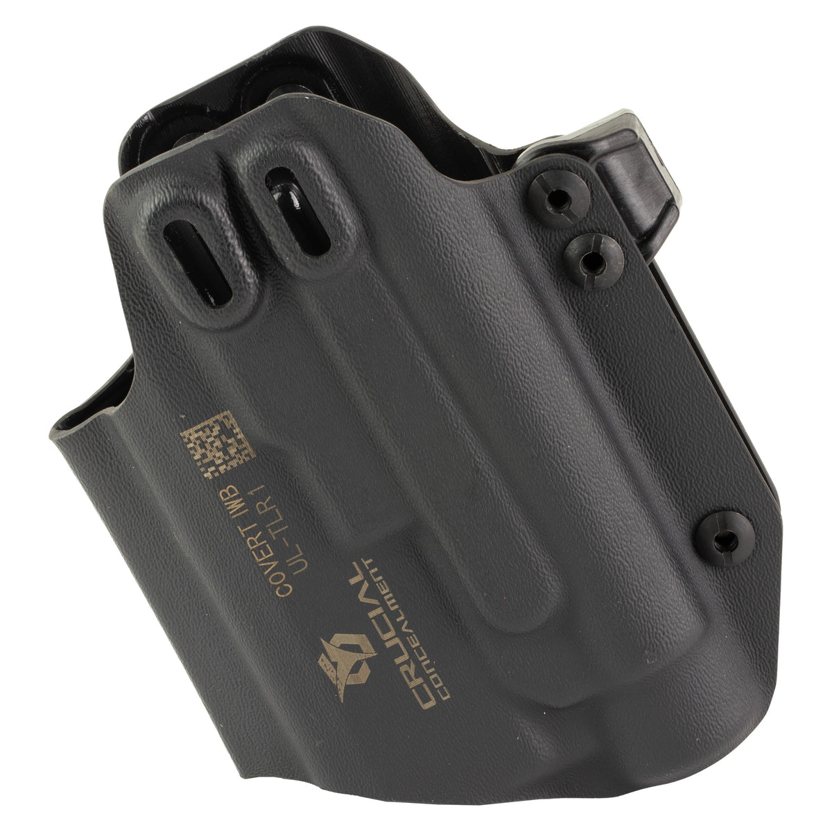 Crucial Concealment Universal Light Holster, Inside Waistband Holster, Ambidextrous, Kydex