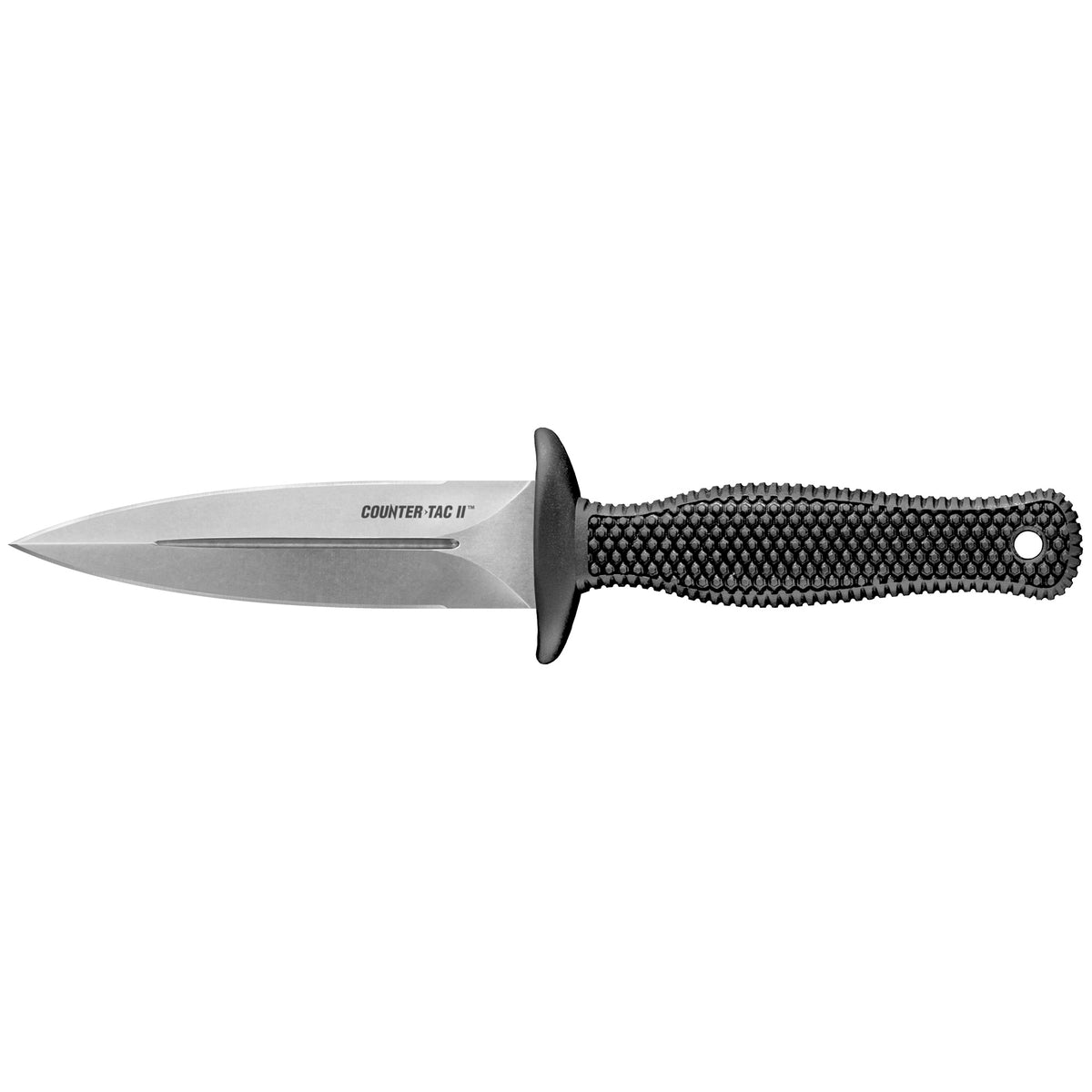 Cold Steel Counter Tac II, Fixed Blade Knife, AUS-8A Steel, Plain Edge, 3.375" Blade