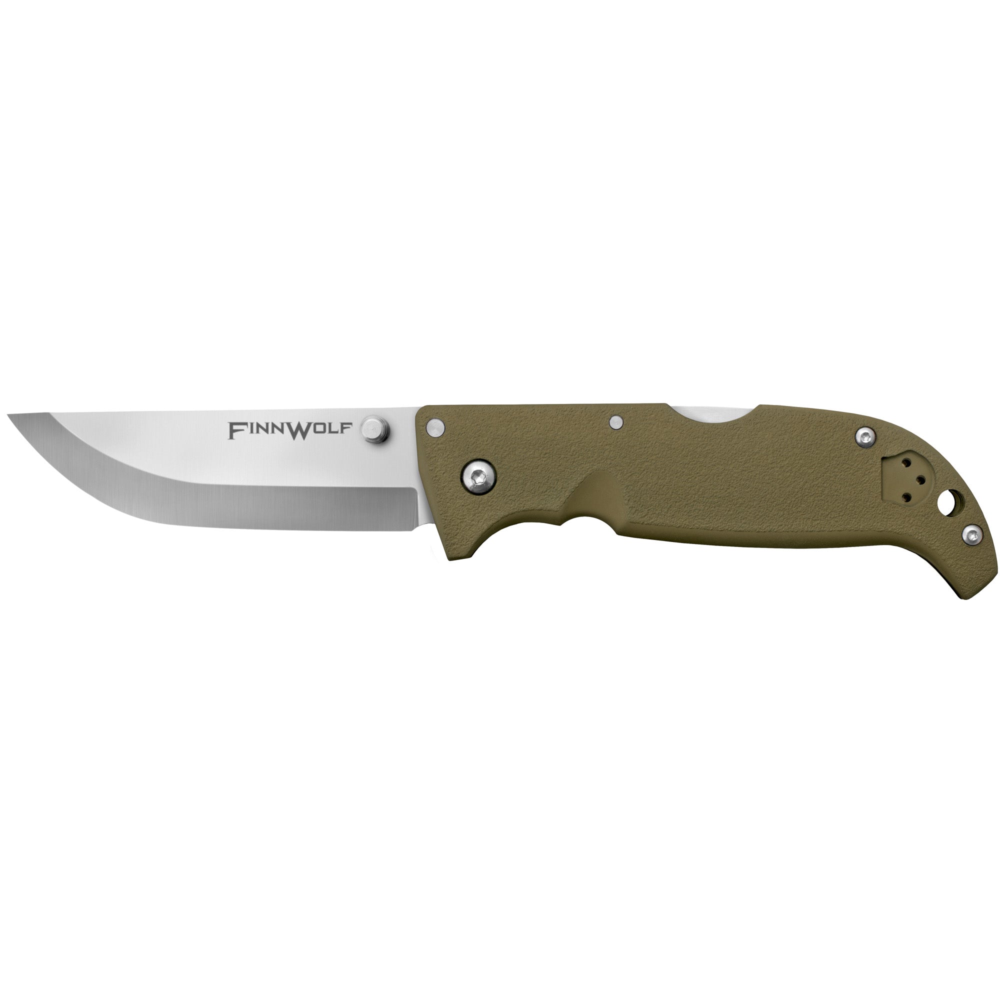 Cold Steel Finn Wolf, 3.5" Folding Knife, Plain Edge, AUS 8A Stainless, Pocket Clip