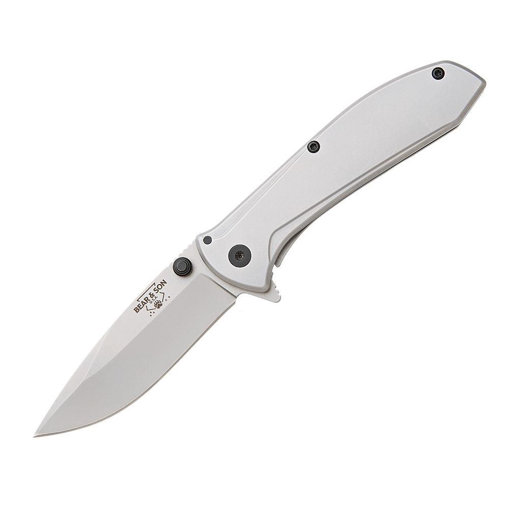 BEAR & SON 4'' STAINLESS STEEL FRAMELOCK ASSISTED OPENER