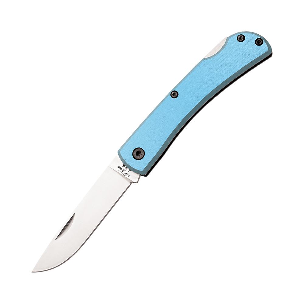 BEAR & SON 3 5/8'' BLUE ALUMINUM SMALL LOCKING FARMHAND W/CLIP