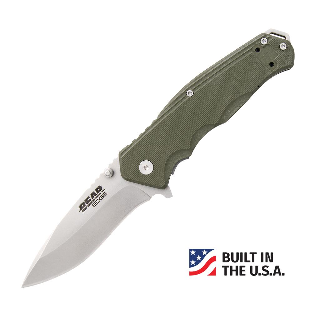 BEAR & SON 4 1/2'' OD GREEN G10 SIDELINER W/TRIGGER & BALL BEARING WASHERS