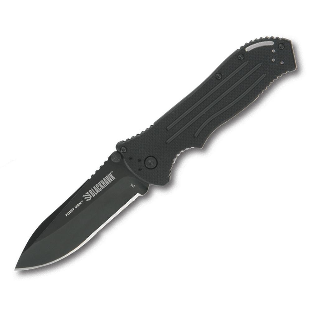 BEAR & SON POINT MAN G10 SIDELINER WITH PLAIN EDGE