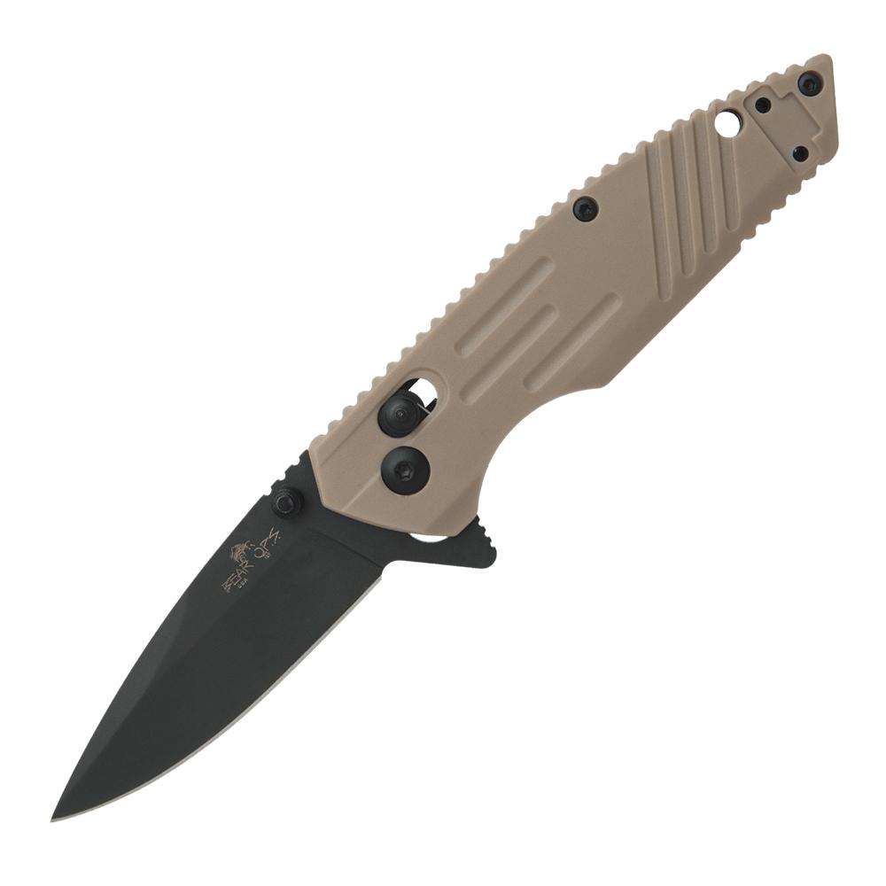 BEAR & SON 4 3/8'' DESERT SAND ZYTEL SLIDE LOCK D2 BLADE