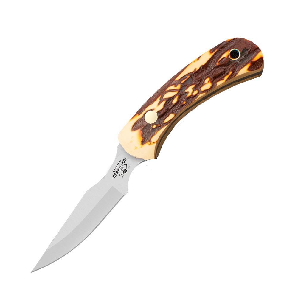 Bear & Son 6 1/2'' STAG DELRIN ERGONOMIC CAPER