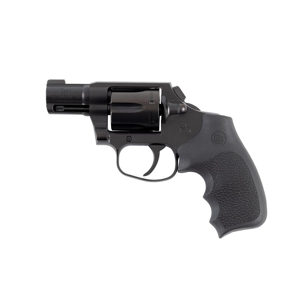 Colt Night Cobra Blk PVD 2in 38spl+P Enh Hogue Rbr Grp