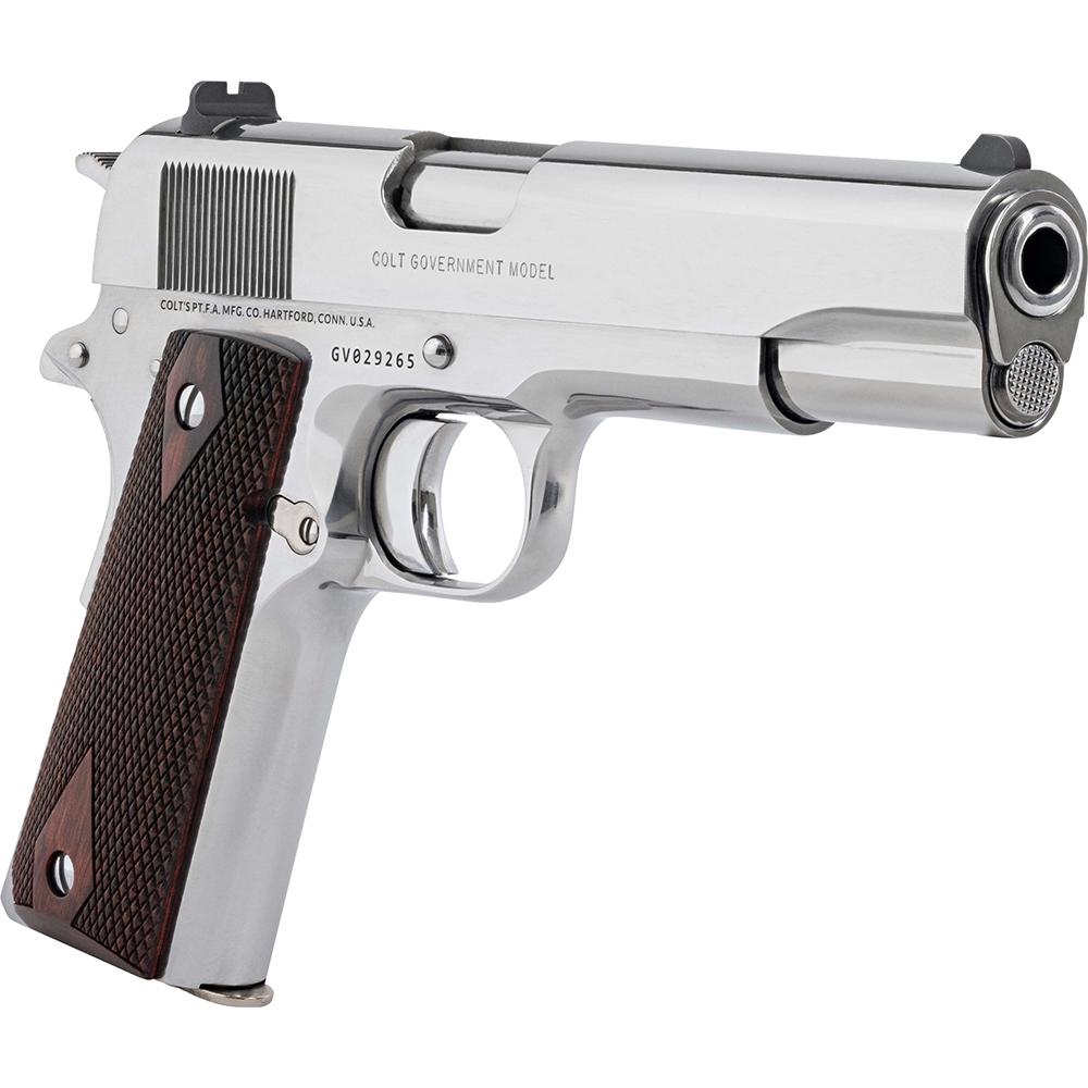 Colt Government Model .45 ACP 5in Brl Bright Stainless
