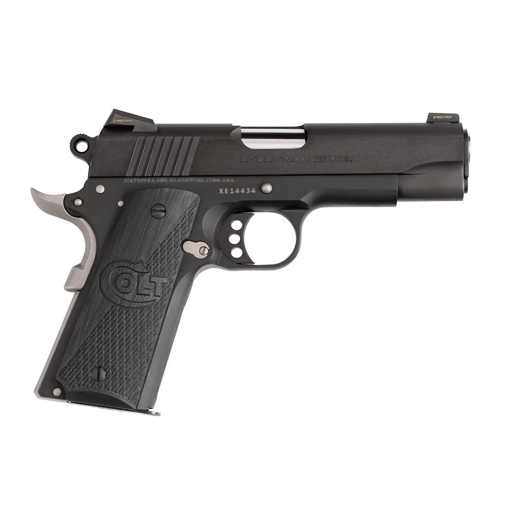 Night Commander, 45ACP, 4.25 Barrel, Black Cerakote Aluminum Frame/Blued