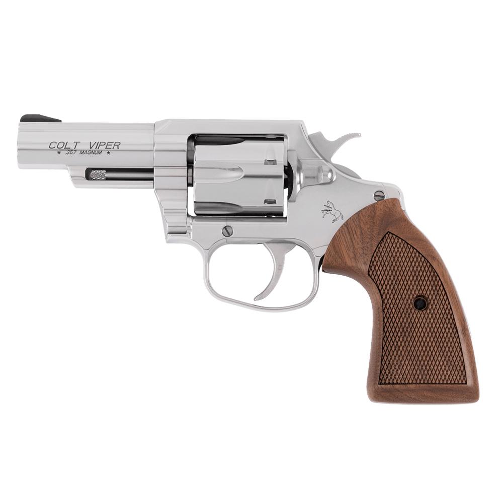 Colt Viper 357MAG 3 Stainless Walnut Grips
