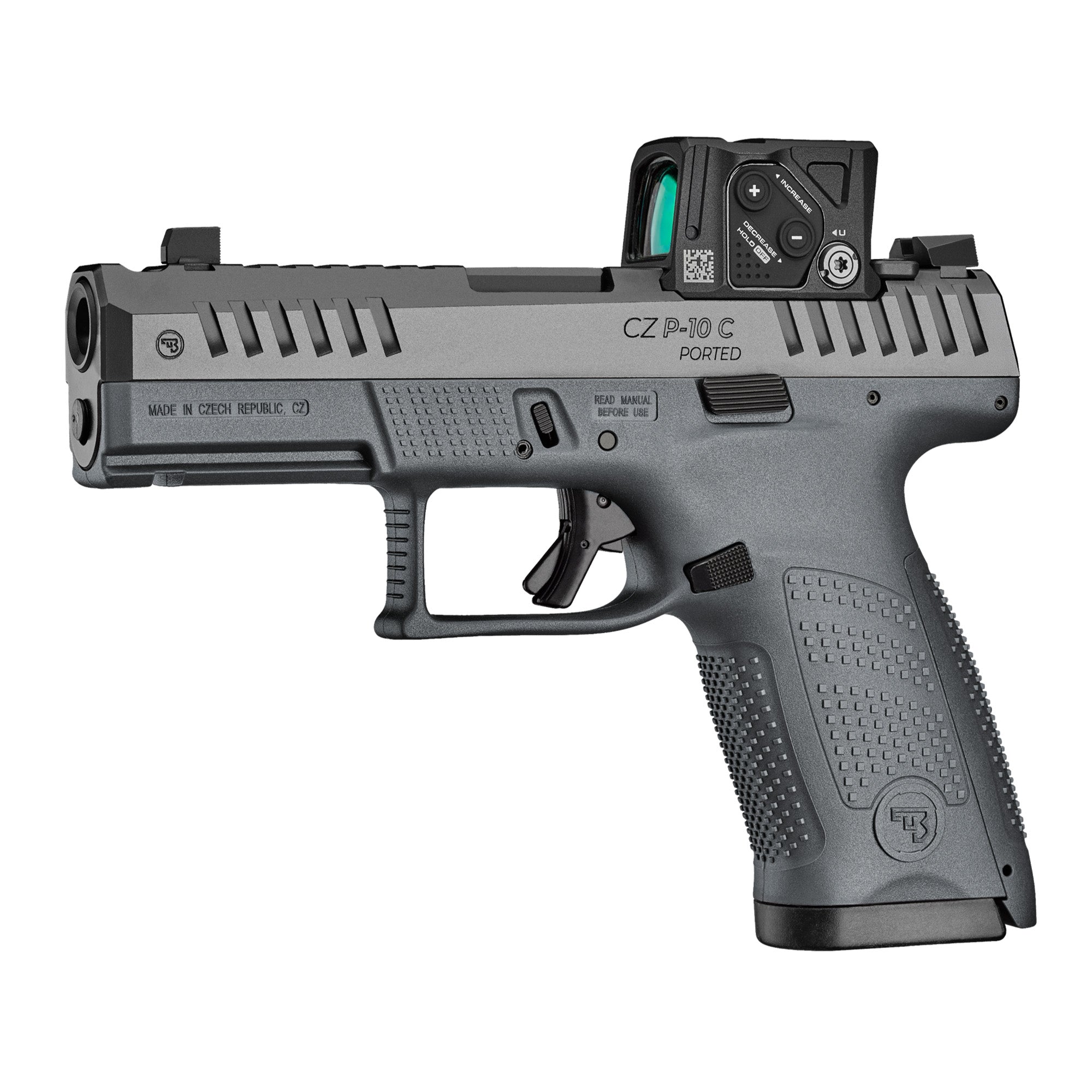 CZ P-10 C Ported COA, Semi-automatic, Striker Fired, Polymer Frame Pistol, Compact