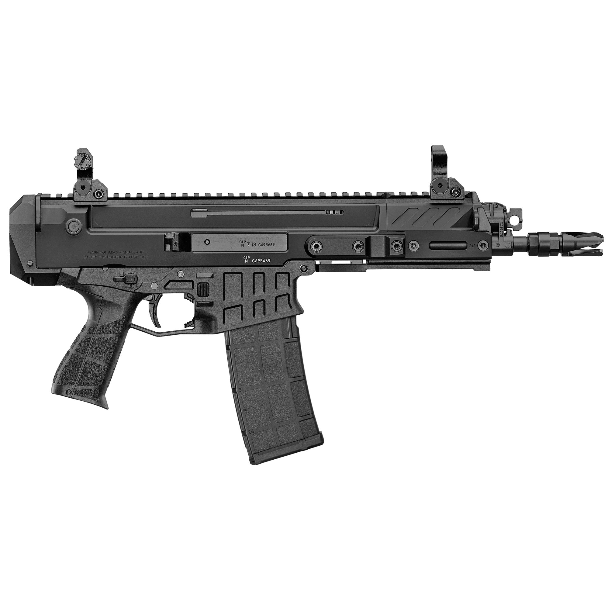 CZ BREN 2 Modular System Pistol, 5.56 NATO, 8" Barrel, Aluminum Frame, Matte Finish