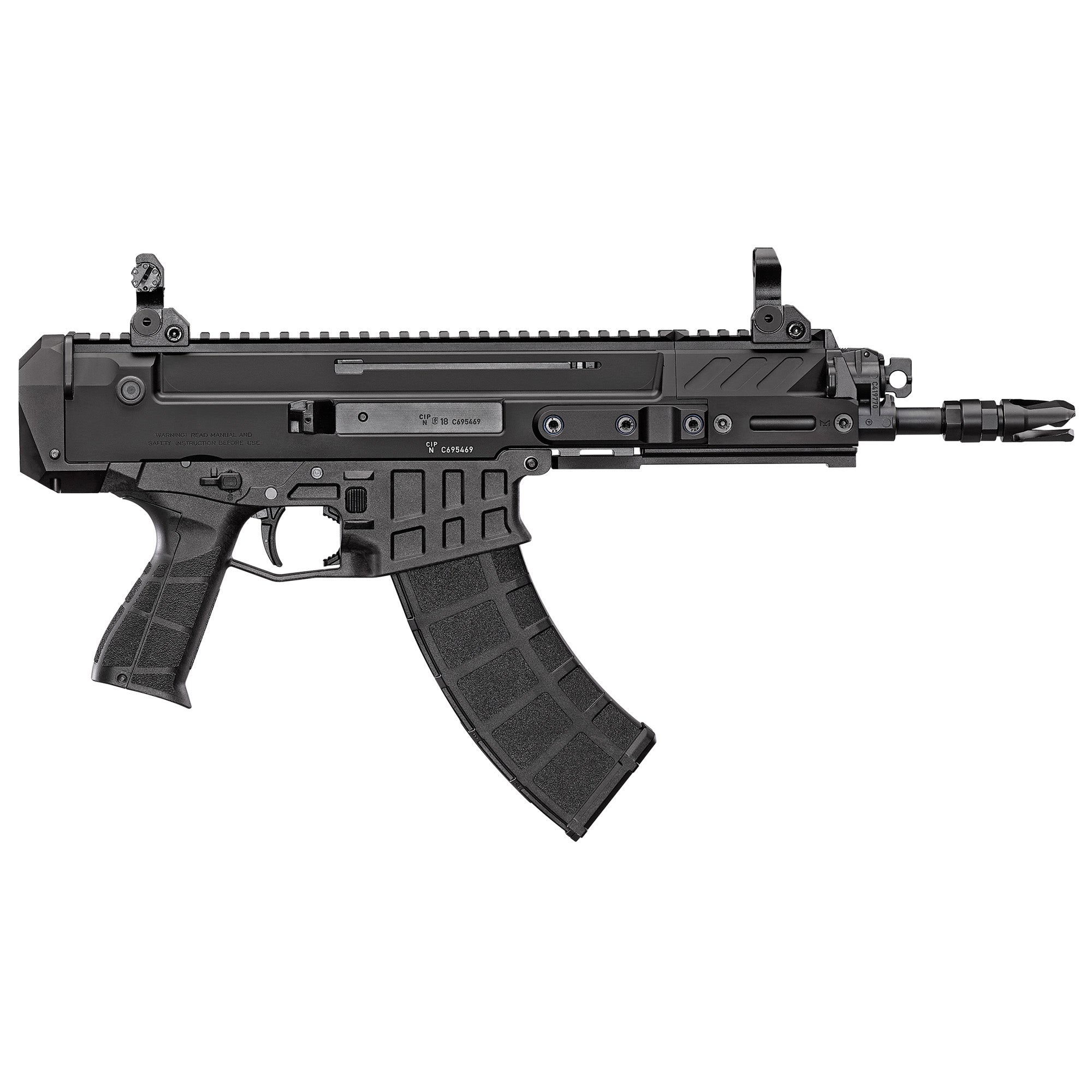 CZ CZ, BREN 2 Modular System Pistol, 7.62x39, 9.05" Barrel, Aluminum Frame