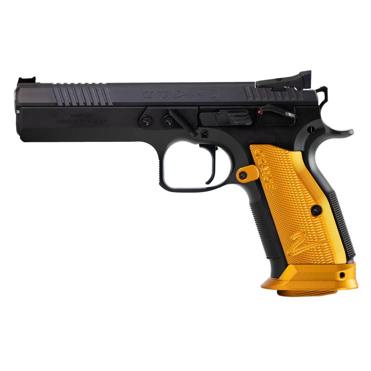 CZ 75 Tactical Sport 2 Orange, Single Action Only, Semi-automatic, Metal Frame Pistol