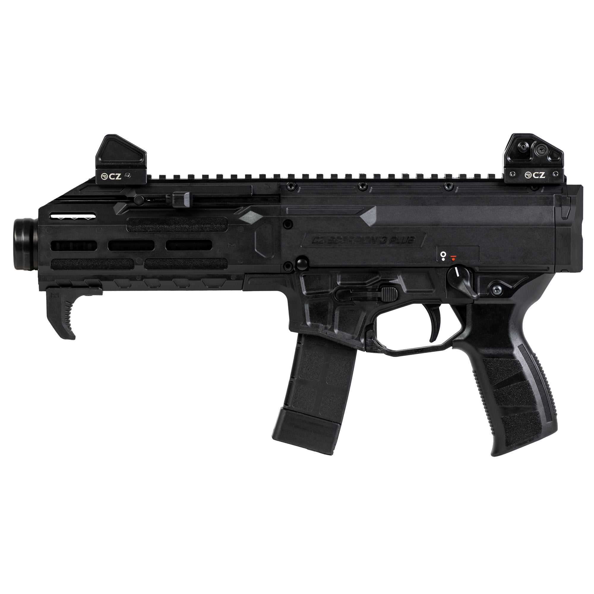 CZ Scorpion 3 Plus, Semi-automatic Pistol, 9MM, 7.8" Barrel, Threaded 1/2X28