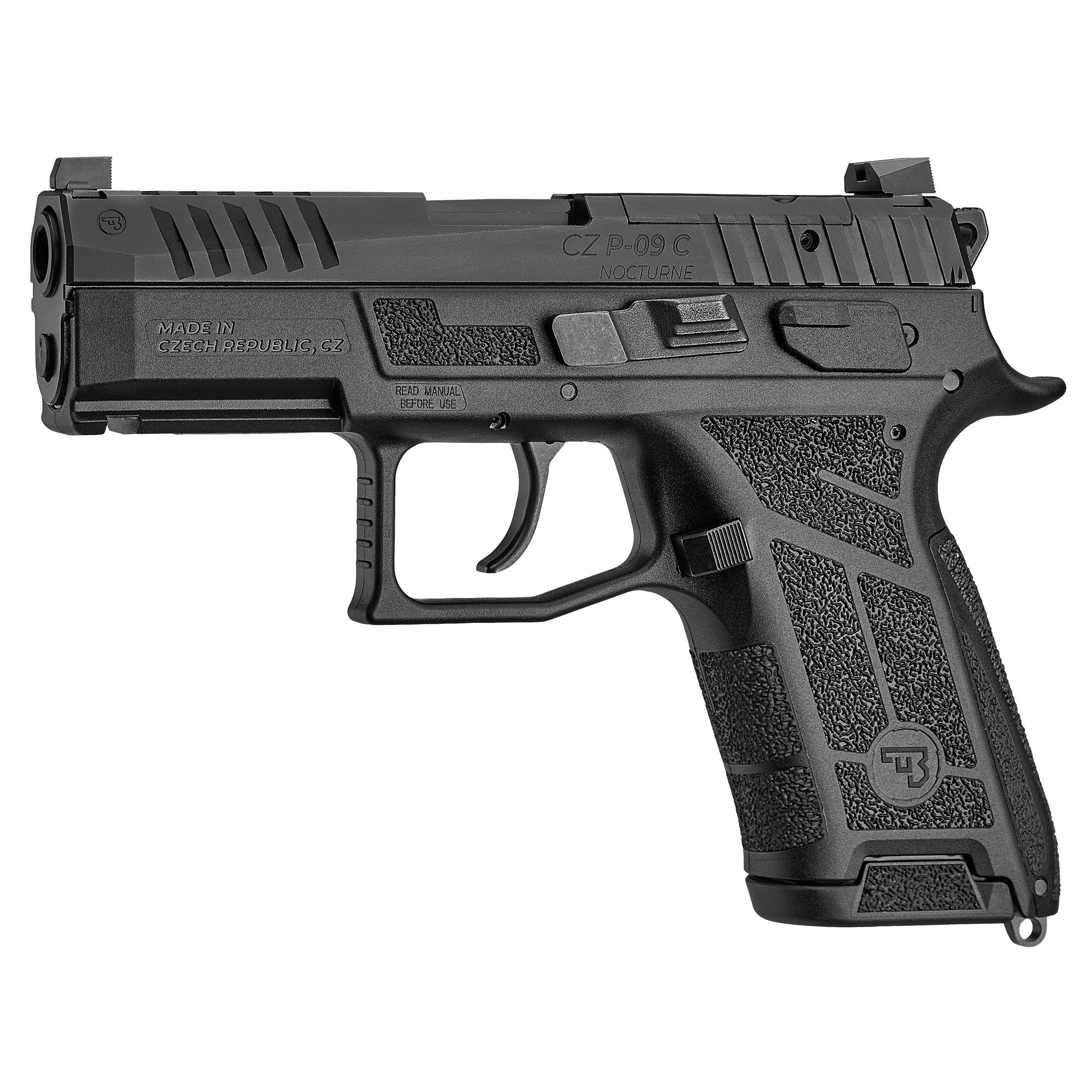 CZ P-09C Nocturne, Semi-automatic, Double Action/Single Action, Polymer Frame Pistol