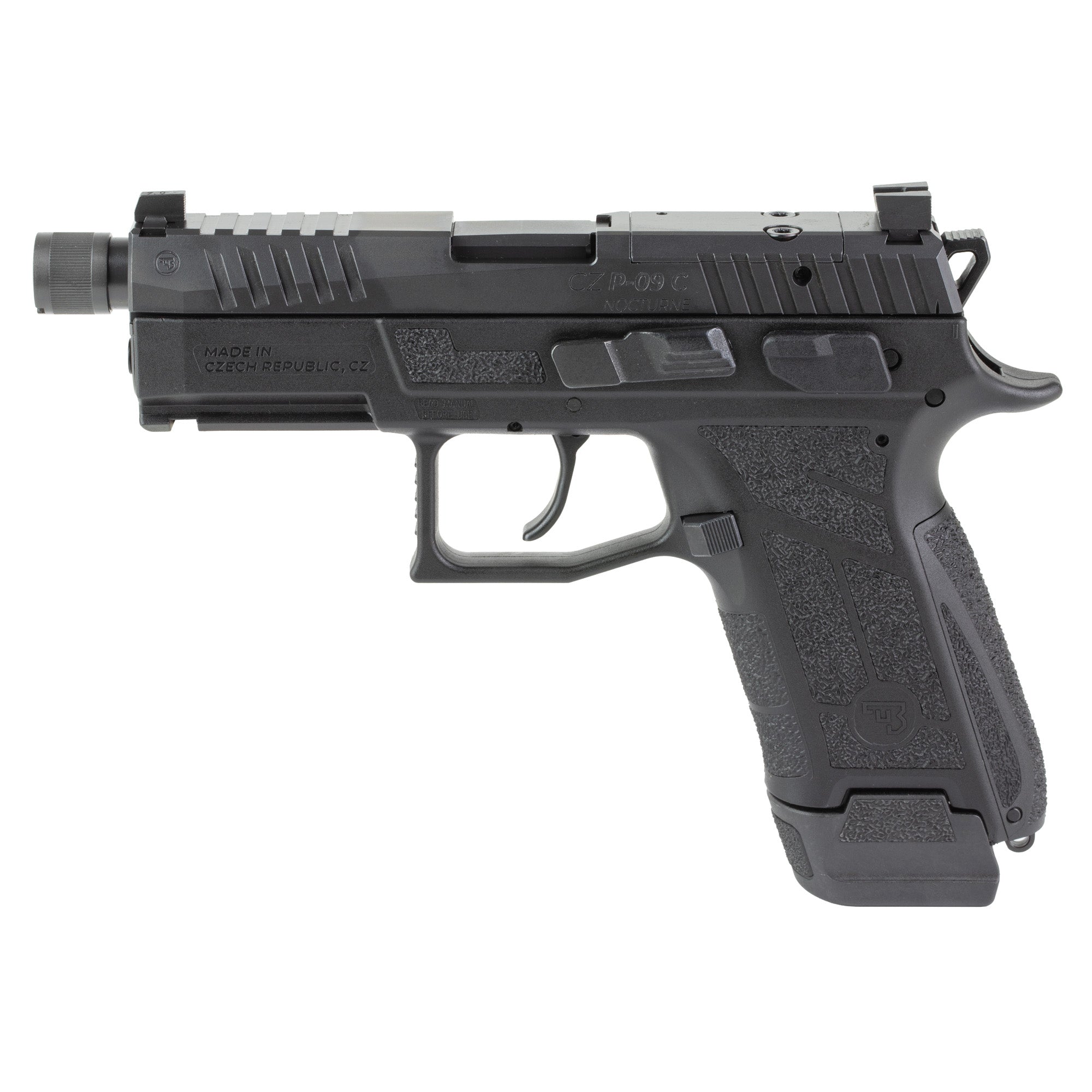 CZ P-09C Nocturne, Semi-automatic, Double Action/Single Action, Polymer Frame Pistol