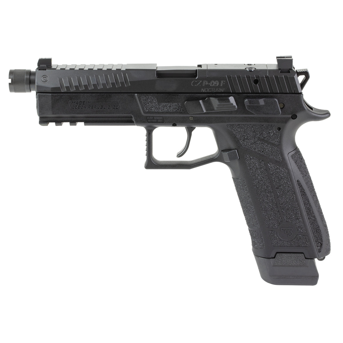 CZ P-09F Nocturne, Semi-automatic, Double Action/Single Action, Polymer Frame Pistol
