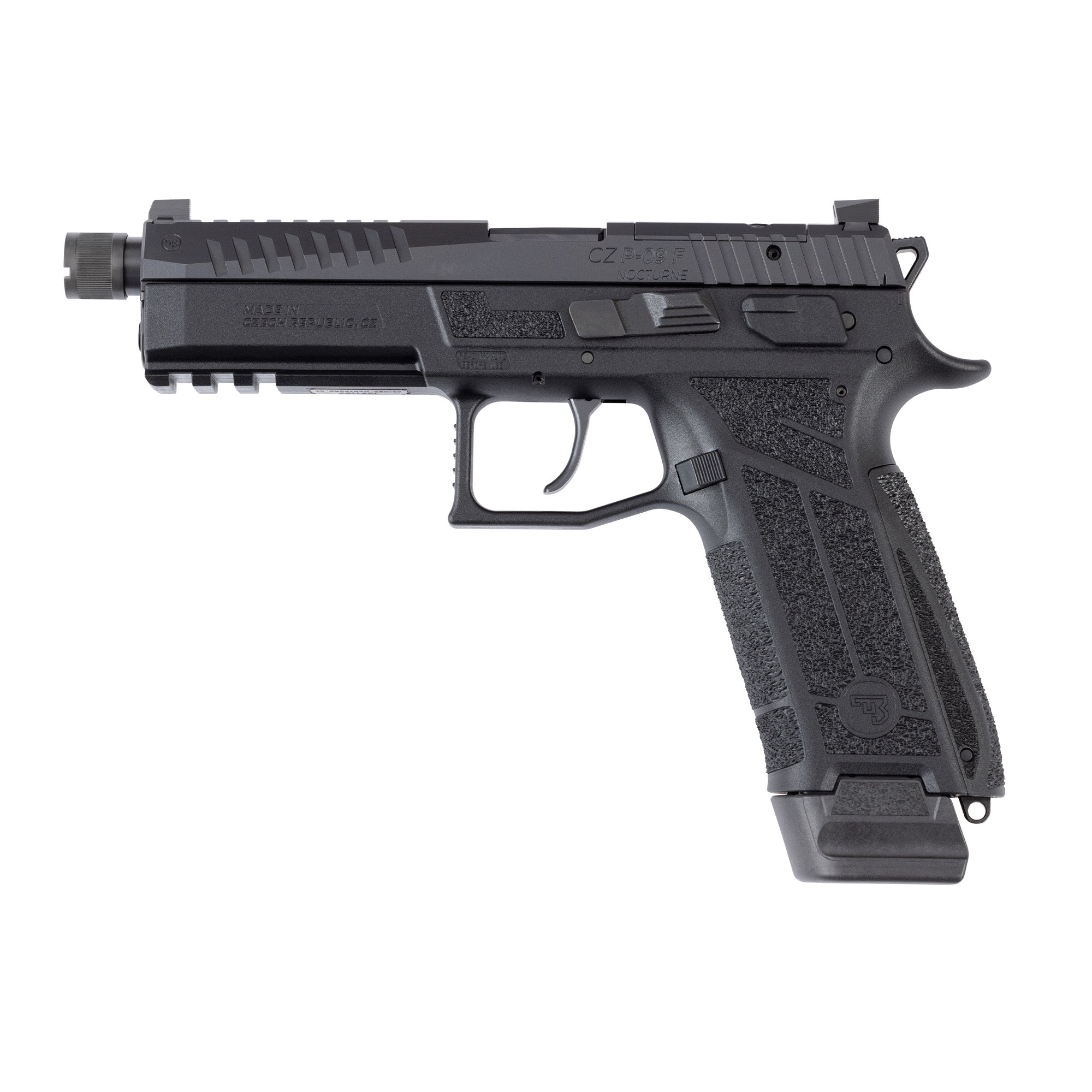 CZ P-09F Nocturne, Semi-automatic, Double Action/Single Action, Polymer Frame Pistol
