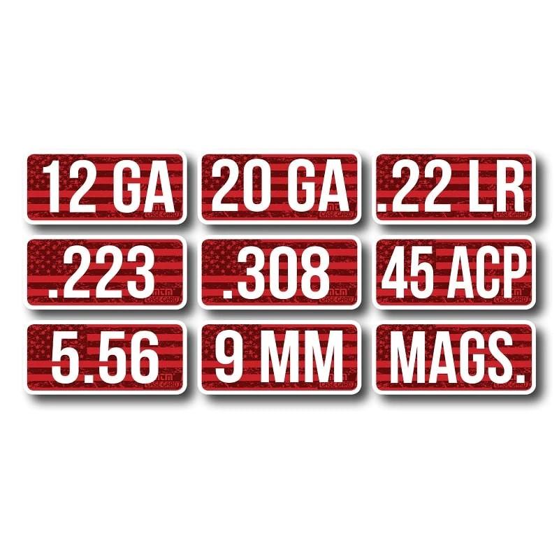 MTM AMMO CALIBER LABELS 8PK 12GA