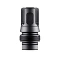 Dead Air Armament Xeno 3-Prong Flash Hider, 6MM, 1/2X28 Thread Pitch, Nitride Finish