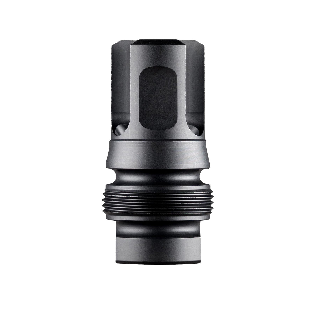 Dead Air Armament Xeno 3-Prong Flash Hider, 6MM, 1/2X28 Thread Pitch, Nitride Finish